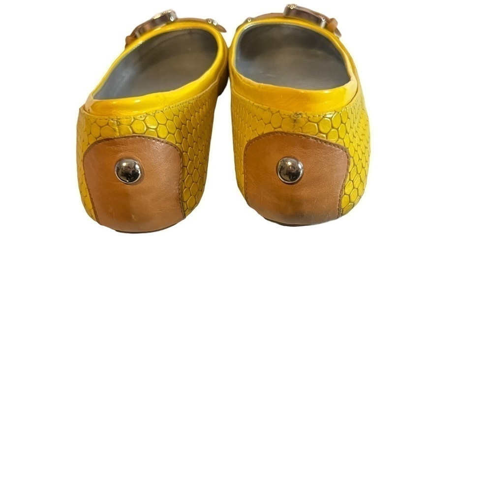 Gianni Bini Yellow Buckle Ballet Flats Size 6.5 - Picture 11 of 11